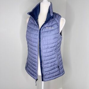 Columbia White Out II Omni Heat Puffer Vest Blue M